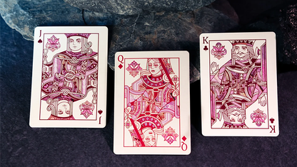 Morpho V2 (Pearl / Pink) Playing Cards | TCC Fashion