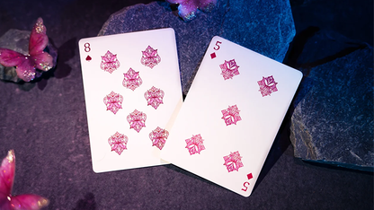 Morpho V2 (Pearl / Pink) Playing Cards | TCC Fashion