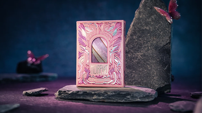 Morpho V2 (Pearl / Pink) Playing Cards | TCC Fashion