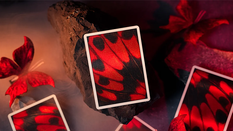 Morpho V2 (Carmine) Playing Cards | TCC Fashion