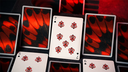 Morpho V2 (Carmine) Playing Cards | TCC Fashion