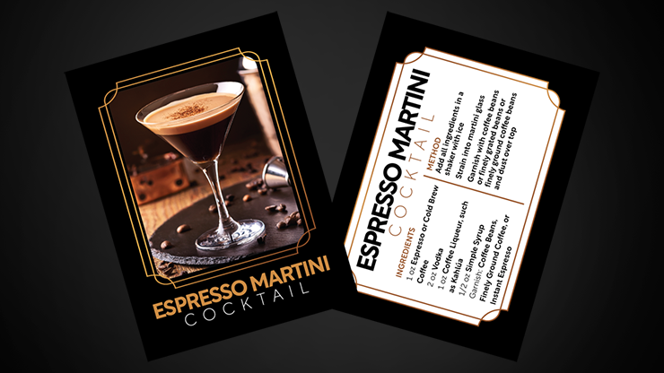 Cocktail Cards (Espresso Martini) | Svenpad