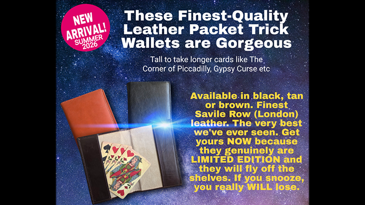 Leather Packet Wallet (Black) | Paul Gordon