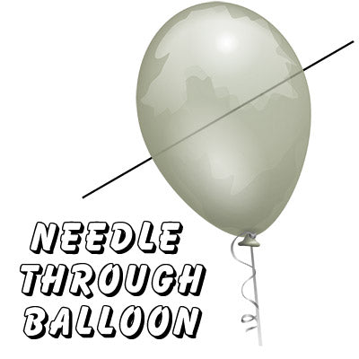 Needle Thru Balloon Professional (with 10 clear balloons) | Bazar de Magia 