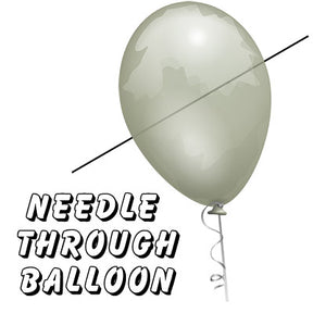 Needle Thru Balloon Professional (with 10 clear balloons) | Bazar de Magia 
