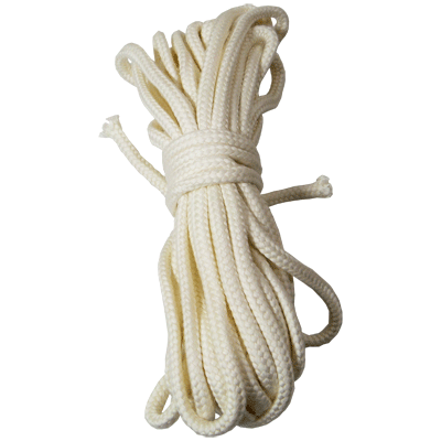 BTC Parlor Rope 50 ft. WHITE ( BTC3 - 10mm No core ) 