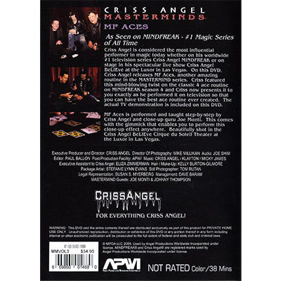 Masterminds (MF Aces) Vol. 3 | Criss Angel - DVD