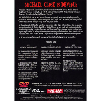 Devious Volume 1 | Michael Close and L&L Publishing - DVD