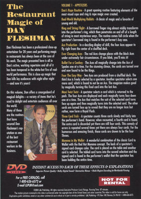 Restaurant Magic Volume 1 | Dan Fleshman - DVD