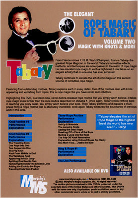 Tabary Elegant Rope Magic #2 | Murphy's Magic Supplies, Inc. - DVD