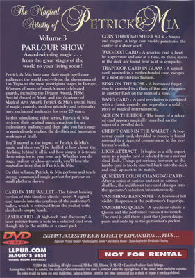 Magical Artistry of Petrick and Mia Vol. 3 | L & L Publishing - DVD