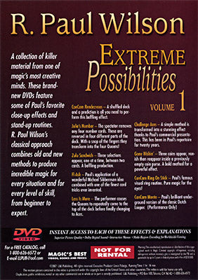 Extreme Possibilities Volume 1 | R. Paul Wilson - DVD