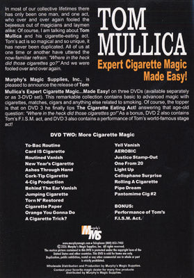 Expert Cigarette Magic Made Easy - Vol.2 | Tom Mullica - DVD