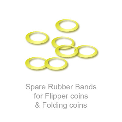 Spare Rubber Bands for Flipper coins & Folding coins - (25 per package) 