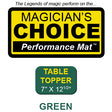 Table Topper Close-Up Mat (GREEN - 7x12.5) | Ronjo 