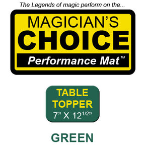 Table Topper Close-Up Mat (GREEN - 7x12.5) | Ronjo 