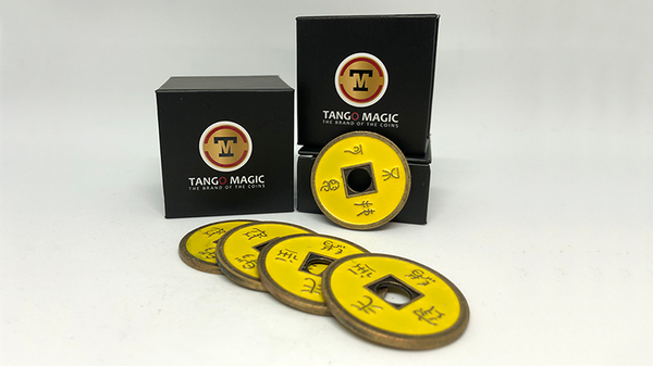 Expanded Shell Chinese Coin Brass, Yellow (CH006) | Tango Magic