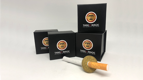 Cigarette Through 50 Cent Euro, One Sided (E0009) | Tango Magic