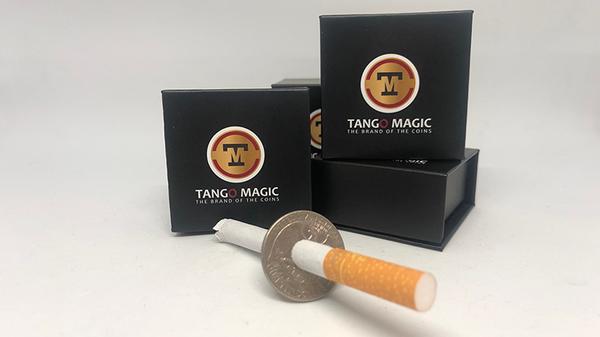 Cigarette Through Quarter, Two Sided (D0075) | Tango Magic
