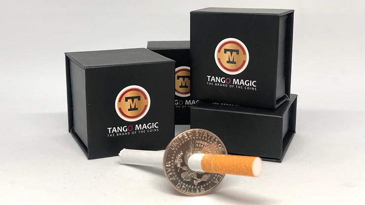 Cigarette Through Half Dollar, Two Sided (D0015) | Tango magic 