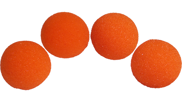 3.8cm Super Soft Sponge Balls (orange) 4 pieces | Magic by Gosh