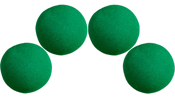3,8cm High Density Ultra Soft Sponge Ball (grün) 4 Stück | Magic by Gosh