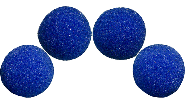 3,8cm Super Soft Sponge Balls (blau) 4 Stück | Magic by Gosh