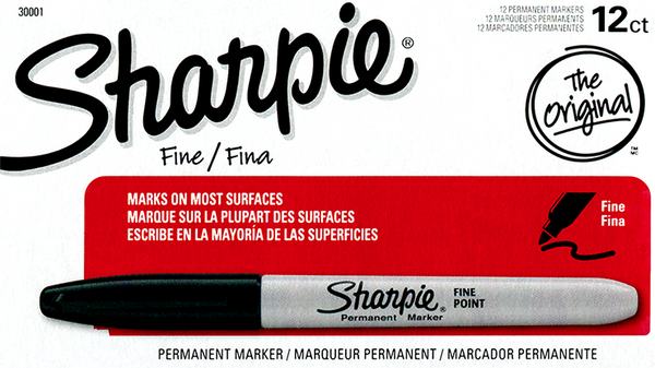 Fine-Tip Sharpie (Black) box of 12 | Murphy's Magic Supplies