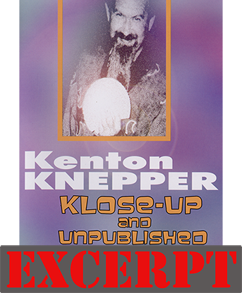 Sponge Balls Like Never Before | Kenton Knepper (Excerpt of Klose-Up And Unpublished) - (Download)