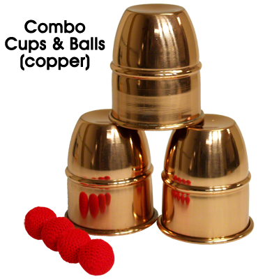 Combo Cups & Balls (Copper) | Premium magic