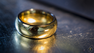 Ash and Ember Gold Curved Size 8 (2 Rings) | Zach Heath