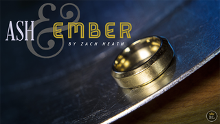 Ash and Ember Gold Beveled Size 8 (2 Rings) | Zach Heath 