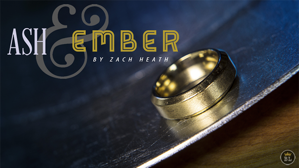 Ash and Ember Gold Beveled Size 8 (2 Rings) | Zach Heath