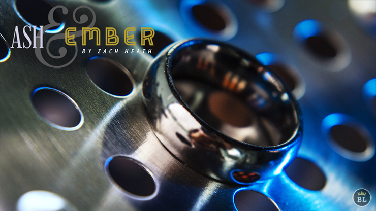 Ash and Ember Silver Curved Size 9 (2 Rings) | Zach Heath 