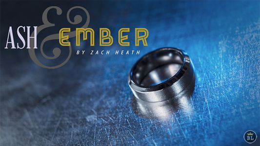 Ash and Ember Silver Beveled Size 9 (2 Rings) | Zach Heath