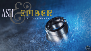 Ash and Ember Silver Beveled Size 9 (2 Rings) | Zach Heath