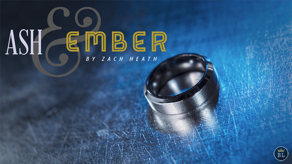 Ash and Ember Silver Beveled Size 12 (2 Rings) | Zach Heath