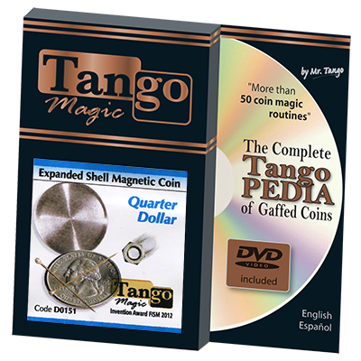 Expanded Shell Coin, Quarter Magnetic (D0151) | Tango Magic