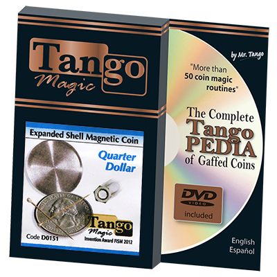Expanded Shell Coin, Quarter Magnetic (D0151) | Tango magic 