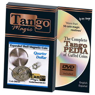 Expanded Shell Coin, Quarter Magnetic (D0151) | Tango Magic