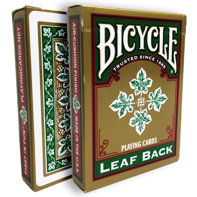Bicycle Leaf Back Deck (Green) | Gambler's Warehouse