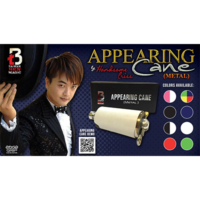 Appearing Cane (Metal / Red) | Handsome Criss & Taiwan Ben Magic