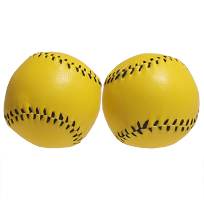 Chop Cup Balls gelb Leather (Set of 2) | Leo Smetsers