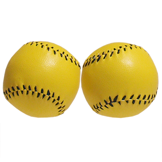 Chop Cup Balls gelb Leather (Set of 2) | Leo Smetsers
