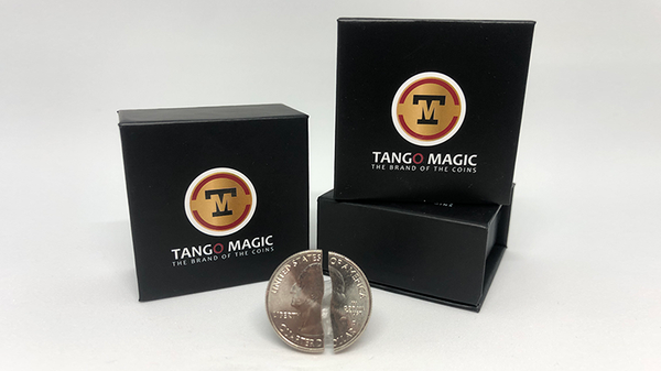 Tango Folding Coin Quarter Dollar Traditional Single Cut (D0180) | Tango Magic