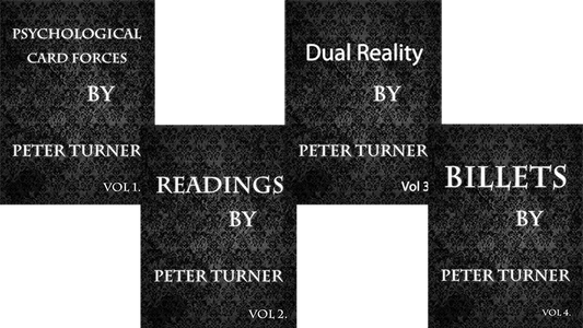 4 Volume Set (Reading, Billets, Dual Reality, Psychological Playing Card Forces) | Peter Turner - (Download)