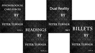 4 Volume Set (Reading, Billets, Dual Reality, Psychological Playing Card Forces) | Peter Turner - (Download)