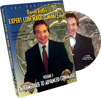 David Roth's Expert Coin Magic Made Easy Vol. 3 (Intermediate to Advanced) - (DVD)