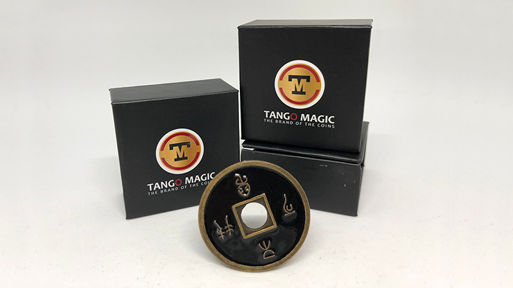 Dollar Size Chinese Coin, Black (CH029) | Tango magic