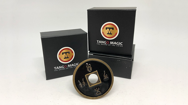 Dollar Size Chinese Coin, Black (CH029) | Tango Magic